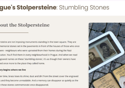 Prague’s Stolpersteine